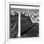 Aerial view of the Washington Monument, Washington, D.C. - Black and White Variant-Carol Highsmith-Framed Art Print