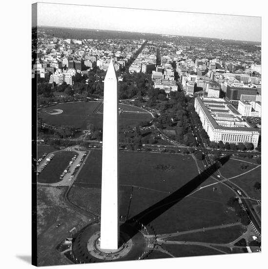 Aerial view of the Washington Monument, Washington, D.C. - Black and White Variant-Carol Highsmith-Stretched Canvas