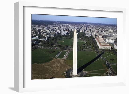 Aerial view of the Washington Monument, Washington, D.C.-Carol Highsmith-Framed Art Print