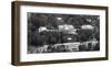 Aerial view of the White House, Washington, D.C. - Black and White Variant-Carol Highsmith-Framed Art Print