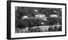 Aerial view of the White House, Washington, D.C. - Black and White Variant-Carol Highsmith-Framed Art Print