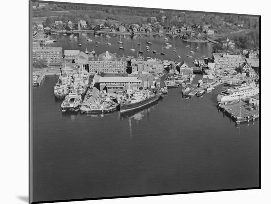 Aerial View of the Woods Hole Oceanographic Institute-null-Mounted Photographic Print