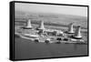 Aerial View of Three Mile Island Power P-null-Framed Stretched Canvas