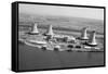 Aerial View of Three Mile Island Power P-null-Framed Stretched Canvas