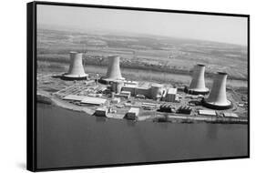 Aerial View of Three Mile Island Power P-null-Framed Stretched Canvas