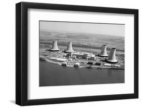 Aerial View of Three Mile Island Power P-null-Framed Photographic Print