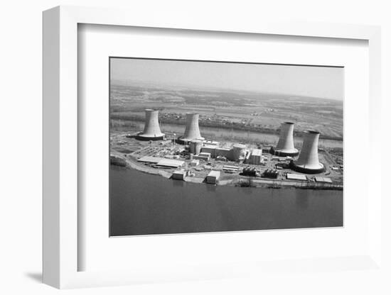 Aerial View of Three Mile Island Power P-null-Framed Photographic Print