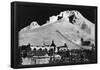 Aerial View Of Timberline Lodge And Ski Lift - Mt. Hood, Or-null-Framed Poster