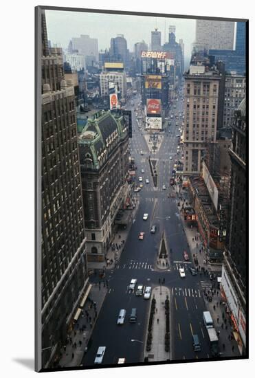 Aerial View of times Square-null-Mounted Photographic Print