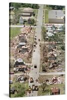 Aerial View of Tornado Damage in Ohio-Ron Kuntz-Stretched Canvas