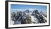 Aerial View of Torrone Peak in Winter with Bernina Peak in the Background. Valmasino-ClickAlps-Framed Photographic Print