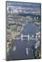 Aerial View of Tower Bridge and River Thames, London, England, United Kingdom, Europe-Peter Barritt-Mounted Photographic Print