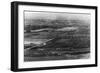 Aerial View of Town from Freeze-Out Mountain - Emmett, ID-Lantern Press-Framed Art Print