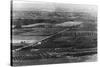 Aerial View of Town from Freeze-Out Mountain - Emmett, ID-Lantern Press-Stretched Canvas