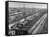 Aerial View of Town Houses in Baltimore-Dmitri Kessel-Framed Stretched Canvas