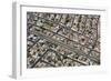 Aerial view of town, roads and houses with swimming pools, Nevada, USA-Bjorn Ullhagen-Framed Photographic Print