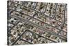 Aerial view of town, roads and houses with swimming pools, Nevada, USA-Bjorn Ullhagen-Stretched Canvas