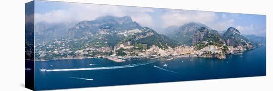 Aerial View of Towns, Amalfi, Atrani, Amalfi Coast, Salerno, Campania, Italy-null-Stretched Canvas