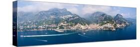 Aerial View of Towns, Amalfi, Atrani, Amalfi Coast, Salerno, Campania, Italy-null-Stretched Canvas