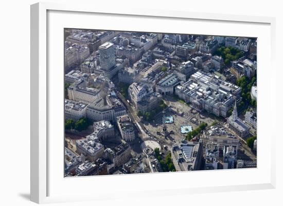 Aerial View of Trafalgar Square, London, England, United Kingdom, Europe-Peter Barritt-Framed Photographic Print