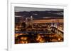 Aerial view of traffic on bridge, Philadelphia, Pennsylvania, USA-null-Framed Photographic Print