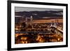 Aerial view of traffic on bridge, Philadelphia, Pennsylvania, USA-null-Framed Photographic Print