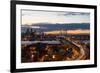 Aerial view of traffic on bridge, Philadelphia, Pennsylvania, USA-null-Framed Photographic Print