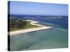 Aerial View of Tresco, Isles of Scilly, England, United Kingdom, Europe-Peter Barritt-Stretched Canvas
