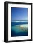 Aerial View of Tropical Island and Lagoon, Maldives, Indian Ocean, Asia-Sakis Papadopoulos-Framed Photographic Print