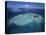Aerial View of Tropical Island, Tavarua Island, Fiji-Neil Farrin-Stretched Canvas
