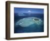 Aerial View of Tropical Island, Tavarua Island, Fiji-Neil Farrin-Framed Photographic Print