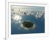 Aerial View of Tropical Island-Photobank gallery-Framed Art Print