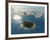 Aerial View of Tropical Island-Photobank gallery-Framed Art Print