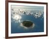 Aerial View of Tropical Island-Photobank gallery-Framed Art Print