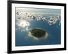 Aerial View of Tropical Island-Photobank gallery-Framed Art Print