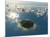 Aerial View of Tropical Island-Photobank gallery-Mounted Art Print