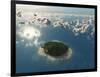 Aerial View of Tropical Island-Photobank gallery-Framed Art Print