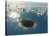 Aerial View of Tropical Island-Photobank gallery-Stretched Canvas