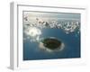 Aerial View of Tropical Island-Photobank gallery-Framed Art Print