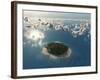 Aerial View of Tropical Island-Photobank gallery-Framed Art Print