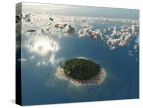 Aerial View of Tropical Island-Photobank gallery-Stretched Canvas