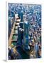 Aerial view of Trump Tower, Chicago River, Chicago, Illinois, USA-null-Framed Photographic Print