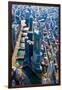 Aerial view of Trump Tower, Chicago River, Chicago, Illinois, USA-null-Framed Photographic Print