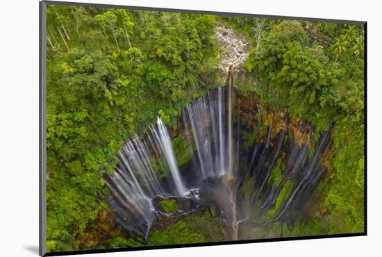 Aerial view of Tumpak Sewu waterfall in Java, Indonesia-Dominic Byrne-Mounted Photographic Print