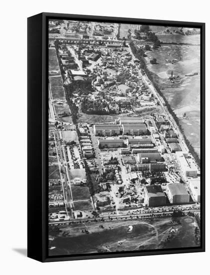 Aerial View of Twentieth Century Fox Studios-null-Framed Stretched Canvas