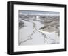 Aerial View of Two Rivers Joining in Valley, Kronotsky Zapovednik Reserve, Russia-Igor Shpilenok-Framed Premium Photographic Print