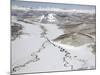 Aerial View of Two Rivers Joining in Valley, Kronotsky Zapovednik Reserve, Russia-Igor Shpilenok-Mounted Photographic Print