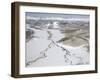 Aerial View of Two Rivers Joining in Valley, Kronotsky Zapovednik Reserve, Russia-Igor Shpilenok-Framed Photographic Print