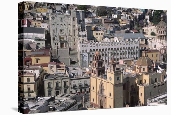 Aerial View of University and Church-Danny Lehman-Stretched Canvas