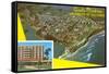 Aerial View of University of California at Santa Barbara-null-Framed Stretched Canvas